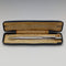 1970 British Yard O' Red Sterling Silver Propelled Pencil with Case