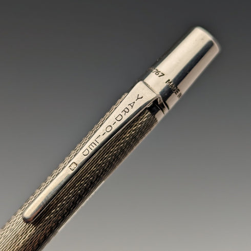 1970 British Yard O' Red Sterling Silver Propelled Pencil with Case
