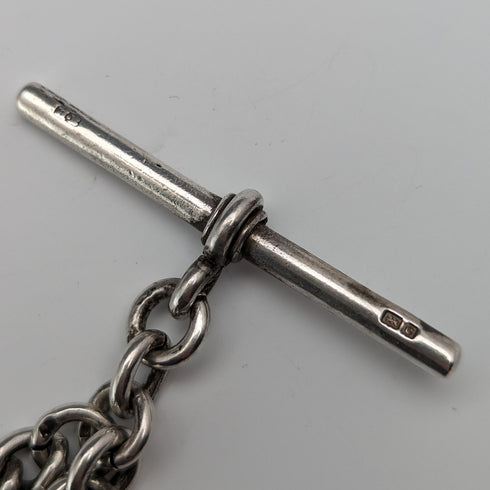 約 1902 年英國古董純銀阿爾伯特鏈 54 克