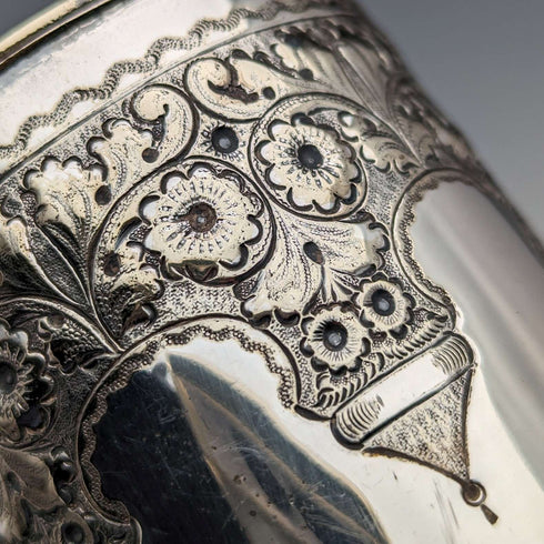 約 1870 年英國古董鍍銀馬克杯 Cooper Brothers