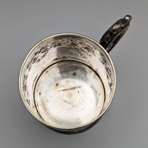 1870年頃 英国アンティーク シルバープレート製 マグカップ Cooper Brothers