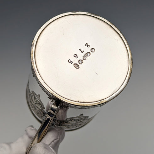 1870年頃 英国アンティーク シルバープレート製 マグカップ Cooper Brothers