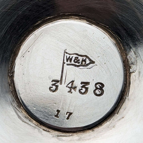 約 1890 年英國古董鍍銀高腳杯步行器和大廳