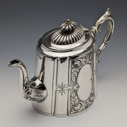 1900年頃 英国アンティーク シルバープレート製ティーポット George Wish