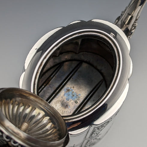 1900年頃 英国アンティーク シルバープレート製ティーポット George Wish