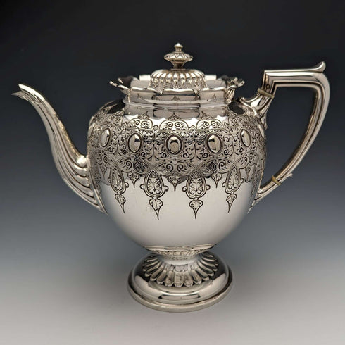 British Antique Victorian Silver Plated Tea Set