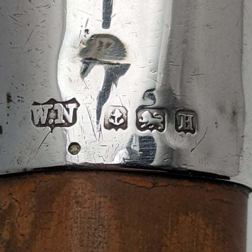 1932 British Vintage Men's Cane Horn Bent Handle 86cm