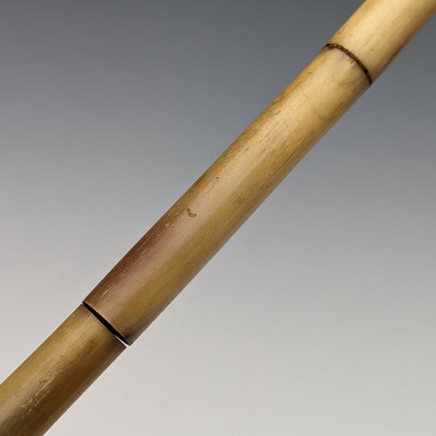 British Vintage Cane Cane Bent Handle Horn Shaft 90cm