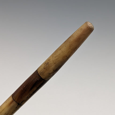 British Vintage Cane Cane Bent Handle Horn Shaft 90cm