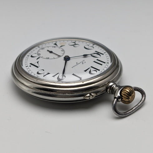 1912年頃 アンティーク ロンジン 懐中時計 鉄道時計 Cal18.49 動作良好