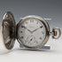 Circa 1923 Antique Longines pocket watch with flower and bird decoration, silver side Niero Hunter case, in good working order