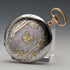 1914 US Antique Elgin Pocket Watch Sterling Silver Multicolor Hunter Case Good Working Condition