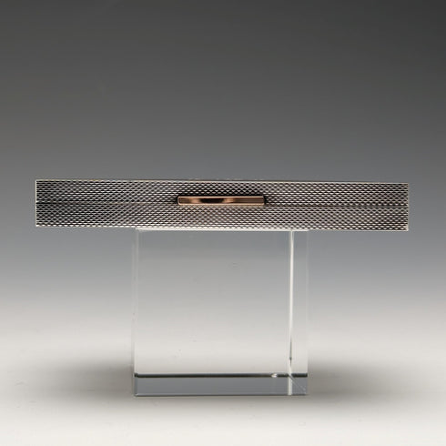 1949年 英国ヴィンテージ 純銀製 薔薇装飾 シガレットケース 101g JHC