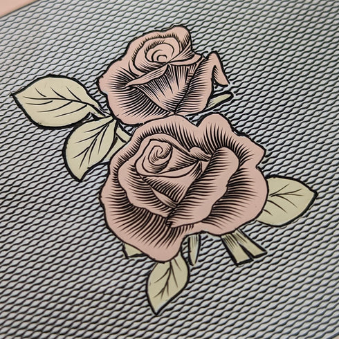 1949年 英国ヴィンテージ 純銀製 薔薇装飾 シガレットケース 101g JHC