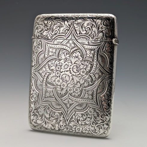 1898 年英國古董純銀卡包 75 克 Saunders and Shepherd