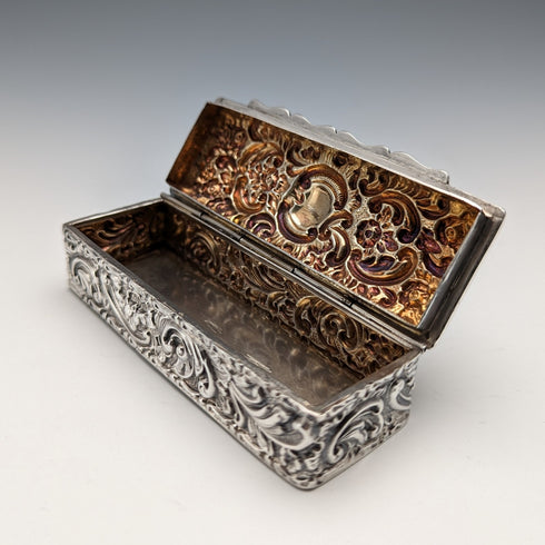 1901年 英国アンティーク 純銀製ボックス 71g George Nathan