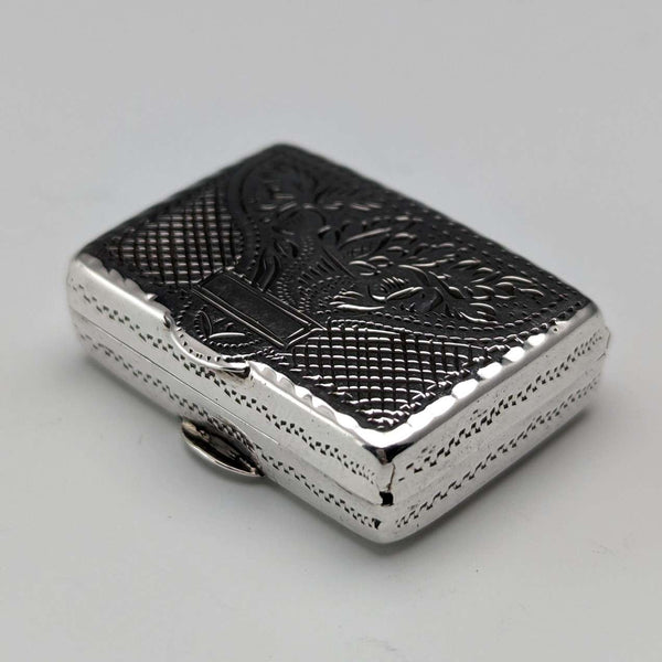 1832 British Antique Sterling Silver Vinaigrette with Sponge John Bettridge