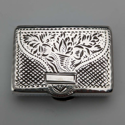 1832 British Antique Sterling Silver Vinaigrette with Sponge John Bettridge