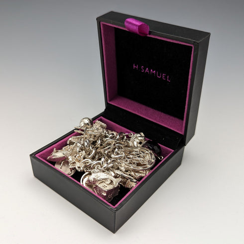 英國復古純銀吊飾手鍊 100 克