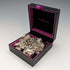 British vintage sterling silver charm bracelet 100g