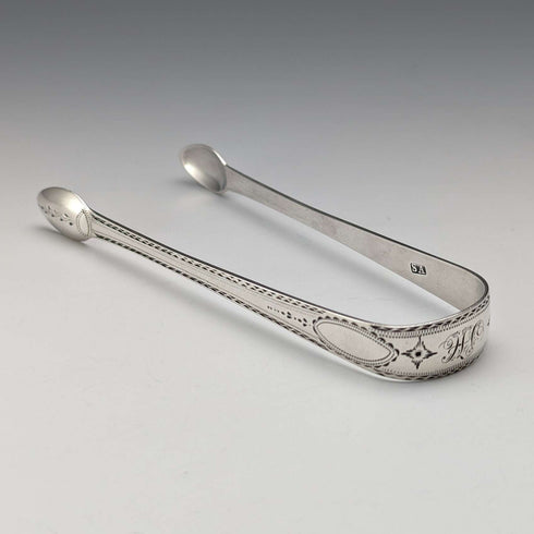 1800年 英国アンティーク 純銀製 シュガートング 28g Stephen Adams