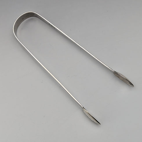 1800 British Antique Sterling Silver Sugar Tongs 28g Stephen Adams
