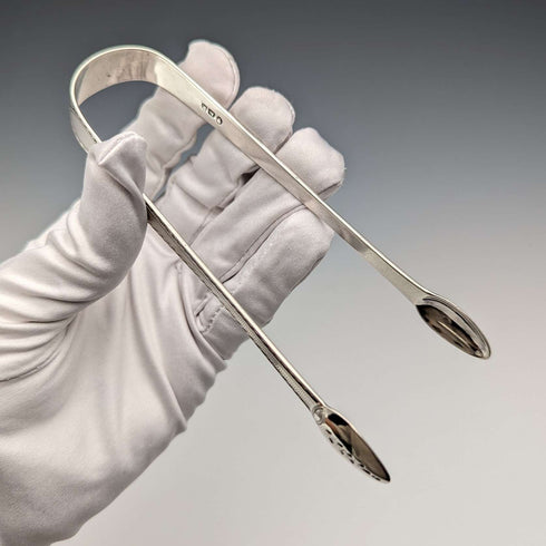1800年 英国アンティーク 純銀製 シュガートング 28g Stephen Adams