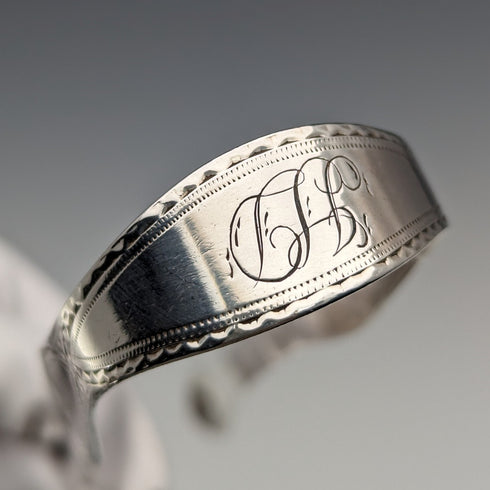 1793 British Antique Sterling Silver Sugar Tongs 32g Peter and Ann Bateman