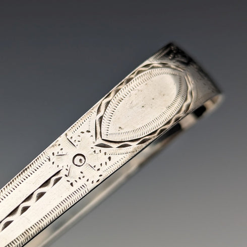 1800年頃 英国アンティーク 純銀製 シュガートング 25g George Smith IV