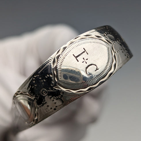 1800年頃 英国アンティーク 純銀製 シュガートング 25g George Smith IV