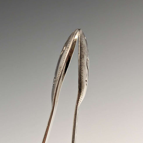 1800年頃 英国アンティーク 純銀製 シュガートング 25g George Smith IV
