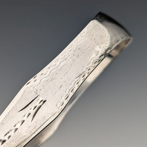 1830年頃 英国アンティーク 純銀製 シュガートング 26g Johnathan Hayne