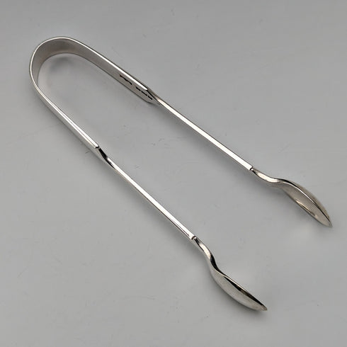 1909 British Antique Sterling Silver Sugar Tongs 35g Henry Hobson and Sons