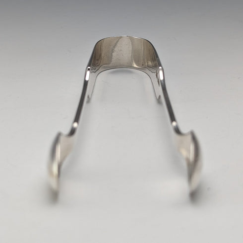 1909 British Antique Sterling Silver Sugar Tongs 35g Henry Hobson and Sons