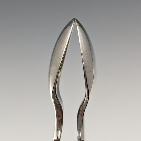 1909 British Antique Sterling Silver Sugar Tongs 35g Henry Hobson and Sons