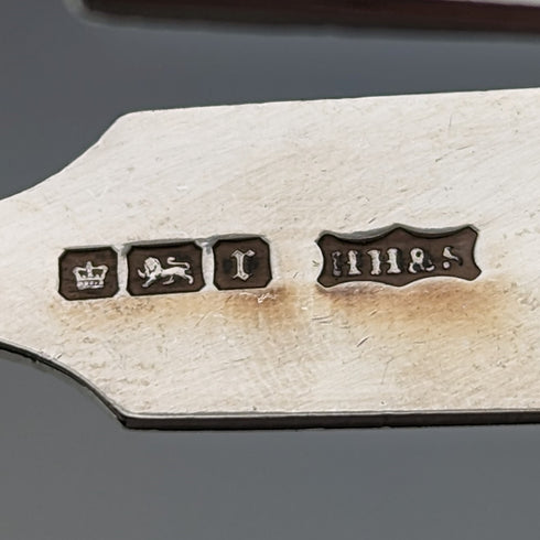 1909 British Antique Sterling Silver Sugar Tongs 35g Henry Hobson and Sons