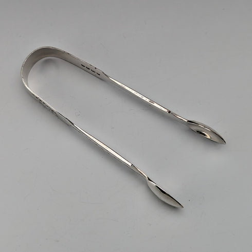 1885年 英国アンティーク 純銀製 シュガートング 28g Wakely and Wheeler