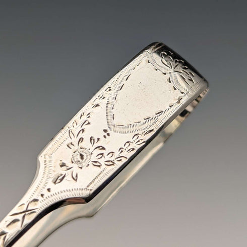 1885年 英国アンティーク 純銀製 シュガートング 28g Wakely and Wheeler