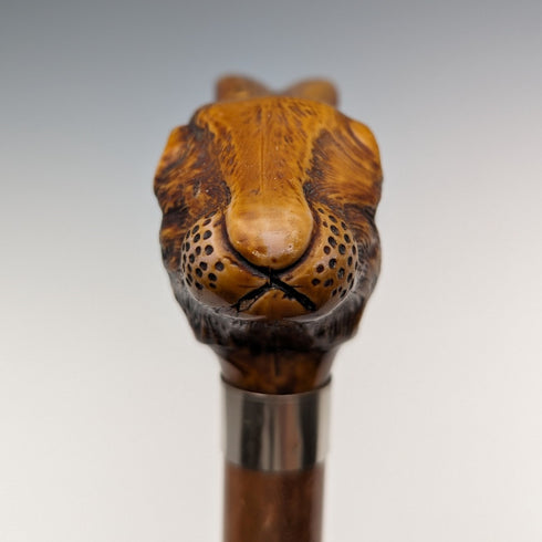 英国ヴィンテージ 紳士用ステッキ 樹脂製ラビットヘッドハンドル 90cm