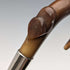 1911 British Antique Ladies Cane Horn Handle Sterling Silver Decoration 92cm