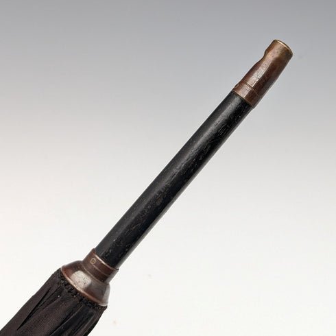 英国アンティーク レディース用アンブレラ 金張りクラッチハンドル 91cm