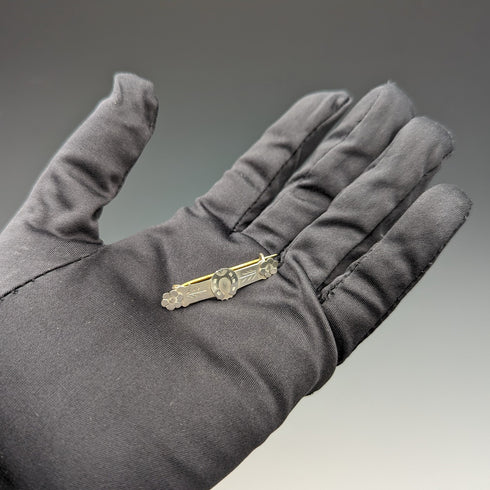 1897 英國古董純銀馬蹄形設計胸針 Ward Brothers