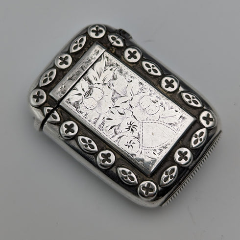 1893年 英国アンティーク 純銀製 ヴェスタケース 12g マッチケース Revell and Co