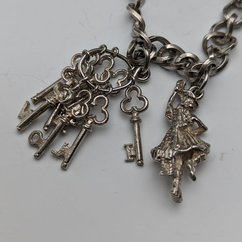 1973 英國復古純銀吊飾手鍊 32 克