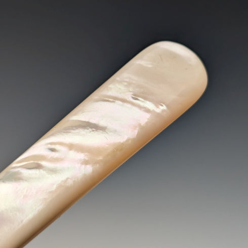 1925年 英国アンティーク 白蝶貝ハンドル ブレッドナイフ 箱入り John Batt