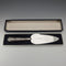 1992 British Vintage Sterling Silver Handle Cake Slicer Boxed Harrison Brothers