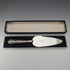 1992 British Vintage Sterling Silver Handle Cake Slicer Boxed Harrison Brothers