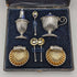 Circa 1910 British Antique Silver Plated Seasoning Container Set Boxed