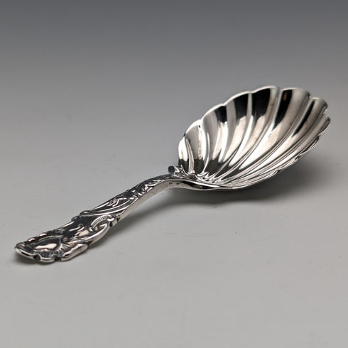 1899 British Antique Sterling Silver Tea Caddy Spoon George Jackson and David Fullerton