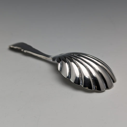 1899 British Antique Sterling Silver Tea Caddy Spoon George Jackson and David Fullerton